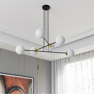 Ceiling Lamp Signo Black (6 lights)