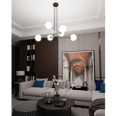 Ceiling Lamp Signo Black (6 lights)