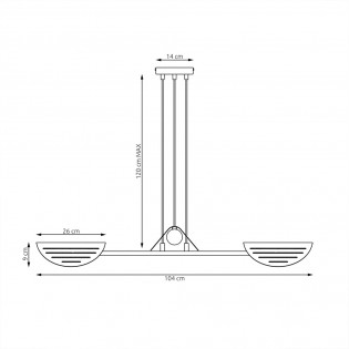 Chandelier Urtado (4 lights)