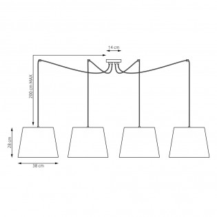 Pendant Lamp Astoria Mix (4 lights)