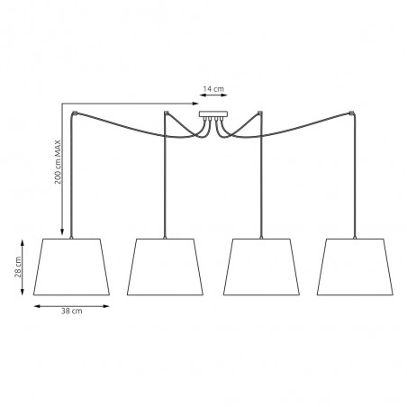 Pendant Lamp Astoria Mix (4 lights)