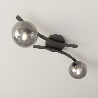 Ceiling Flush Light Terima Graphite (2 lights)