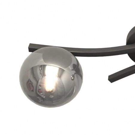 Ceiling Flush Light Terima Graphite (2 lights)