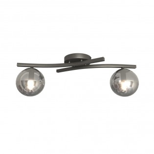Ceiling Flush Light Terima Graphite (2 lights)