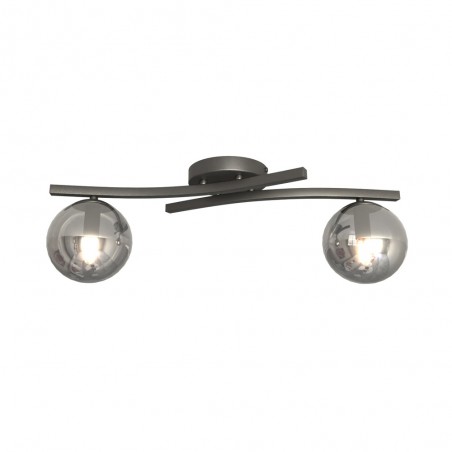 Ceiling Flush Light Terima Graphite (2 lights)
