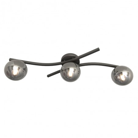 Ceiling Flush Light Terima Graphite (3 lights)