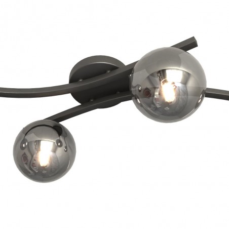 Ceiling Flush Light Terima Graphite (4 lights)