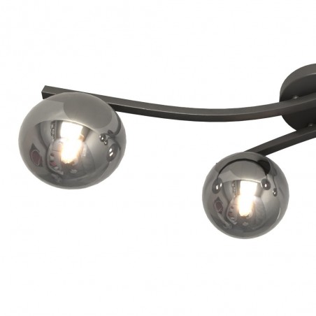 Ceiling Flush Light Terima Graphite (4 lights)