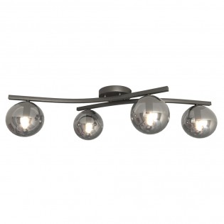 Ceiling Flush Light Terima Graphite (4 lights)