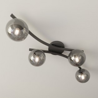 Ceiling Flush Light Terima Graphite (4 lights)