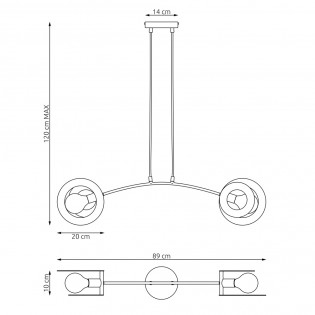 Ceiling Lamp Zenda (2 lights)