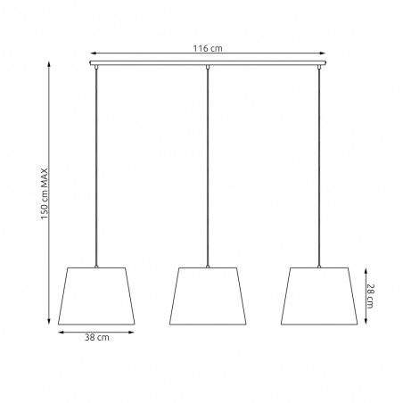 Pendant Lamp Norbe Mix (3 lights)