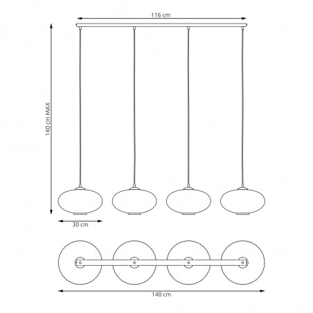 Pendant Lamp Dada Mix (4 lights)