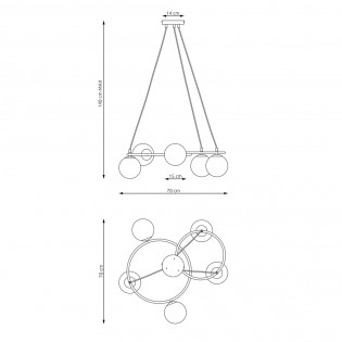 Pendant Lamp Pensal Mix (5 lights)