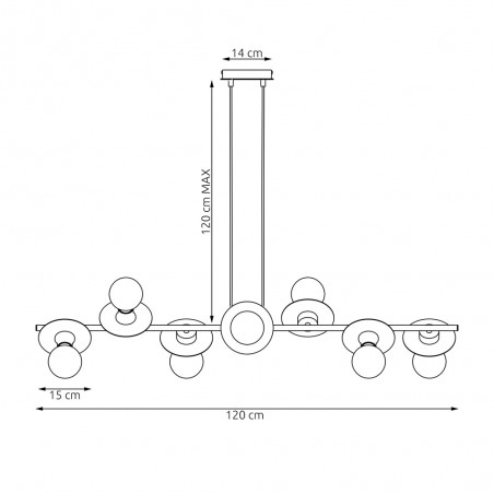 Pendant Lamp Dampur (8 lights)