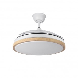 Ventilador LED aspas retráctiles Aquilone CCT Dim (72W)