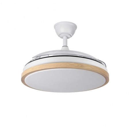 Ventilador LED aspas retráctiles Aquilone CCT Dim (72W)