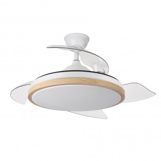LED fan with folding blades...