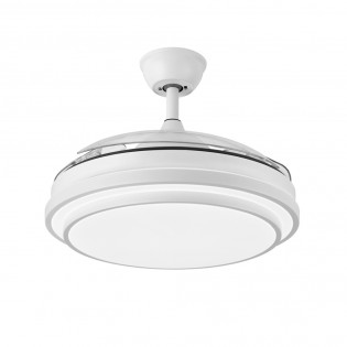 Ventilador LED aspas retráctiles Eolos CCT Dim (72W)
