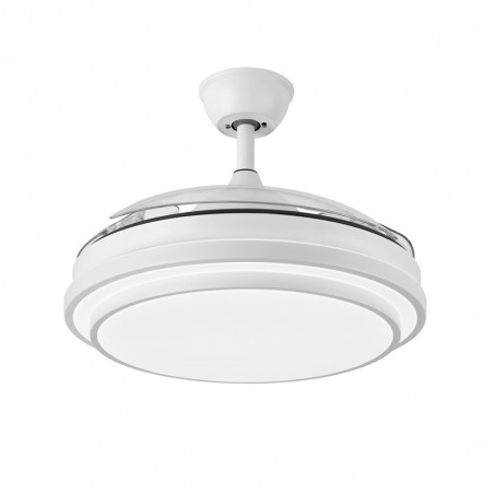 Ventilador LED aspas retráctiles Eolos CCT Dim (72W)