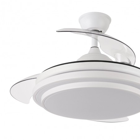 Ventilador LED aspas retráctiles Eolos CCT Dim (72W)