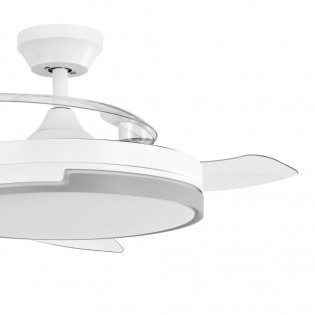 Ventilador LED aspas retráctiles Vespero CCT Dim (72W)