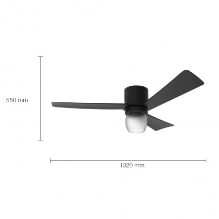 Ventilador de techo con luz Bayamo