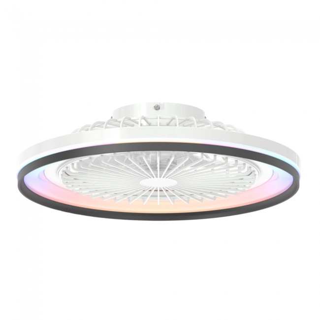 LED Ceiling Flush Fan Elisi CCT RGB (30W)