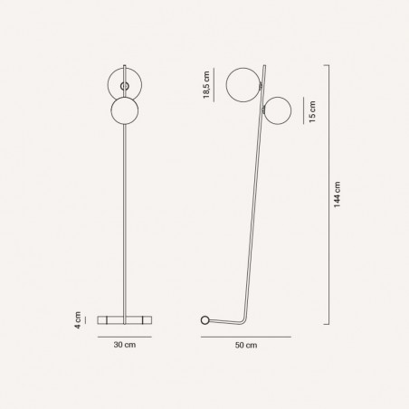 Floor Lamp Lineal (2 lights)