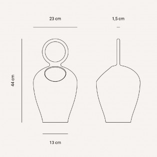 Portable lamp with rechargeable battery Clay