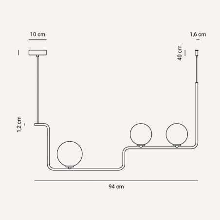 Pendant Lamp Lineal (3 lights)