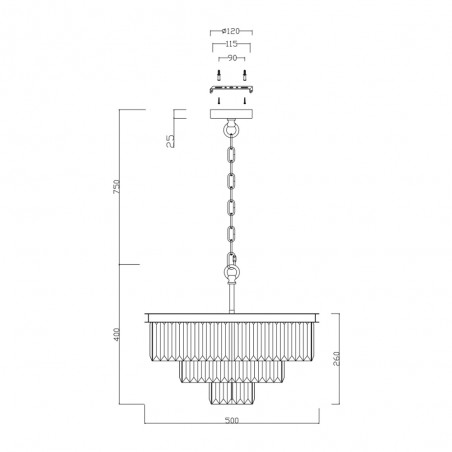 Ceiling lamp Revero (7 Lights )