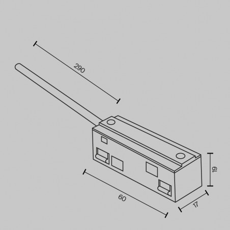 Power supply for magnetic rail Exility