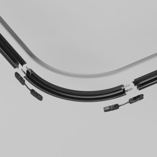 Curve accessory for recessed magnetic track Exility