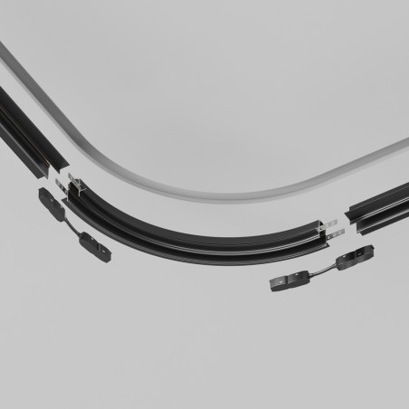 Curve accessory for recessed magnetic track Exility