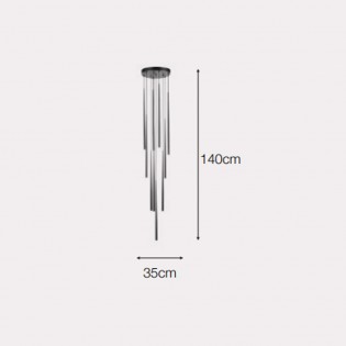 Cluster Pendant lamp Cleri (10 lights)