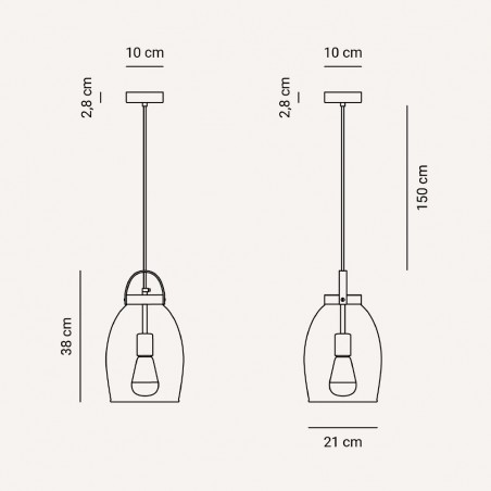 Pendant Lamp Lantern Clear
