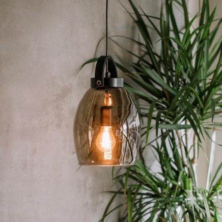 Pendant Lamp Lantern Smoked