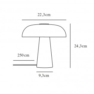 Table Lamp Glossy Mini Jade