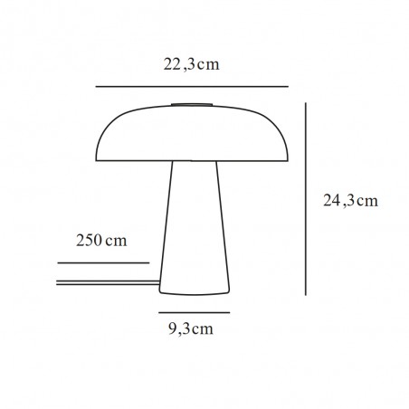 Table Lamp Glossy Mini Jade