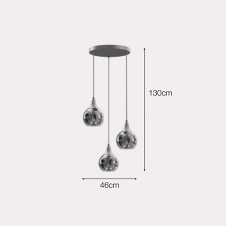 Lámpara de techo Magari (3 Luces)
