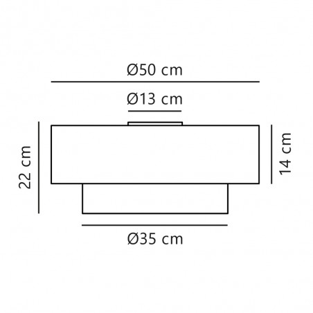 Plafón de techo Malodin