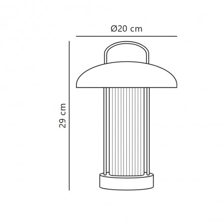 Portable LED table lamp Mirano (3W)