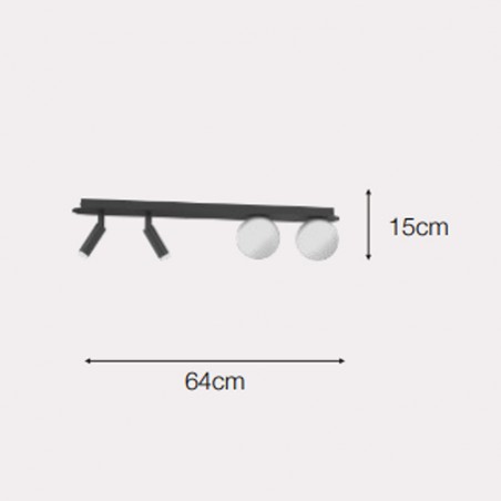 Ceiling track light Melange (4 Lights)