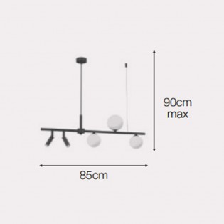 Lámpara de techo Melange (5 Luces)