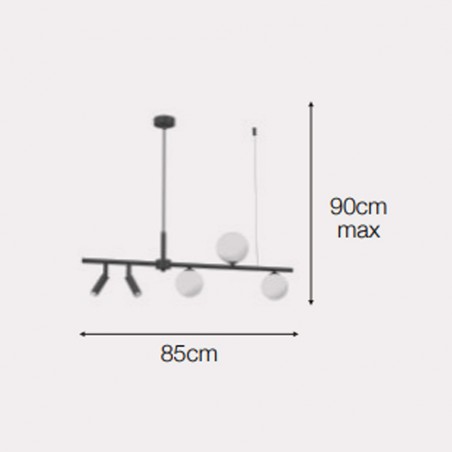 Ceiling lamp Melange (5 Lights)