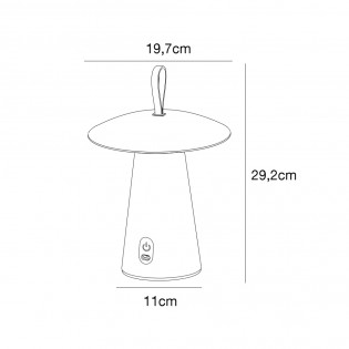 LED Outdoor Table Lamp Ara To Go 2 (2W)