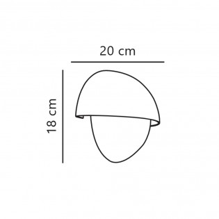 Aplique de pared Scorpius Round