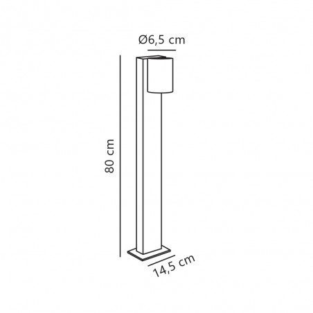 Outdoor Bollard Lamp Tin