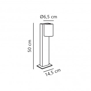 Outdoor Bollard Lamp Tin